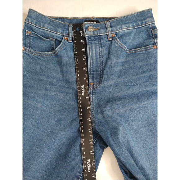 Express 90's Boot High Rise Women's sz 4R Medium/Dark Wash Blue Denim jeans y2k - Picture 6 of 11